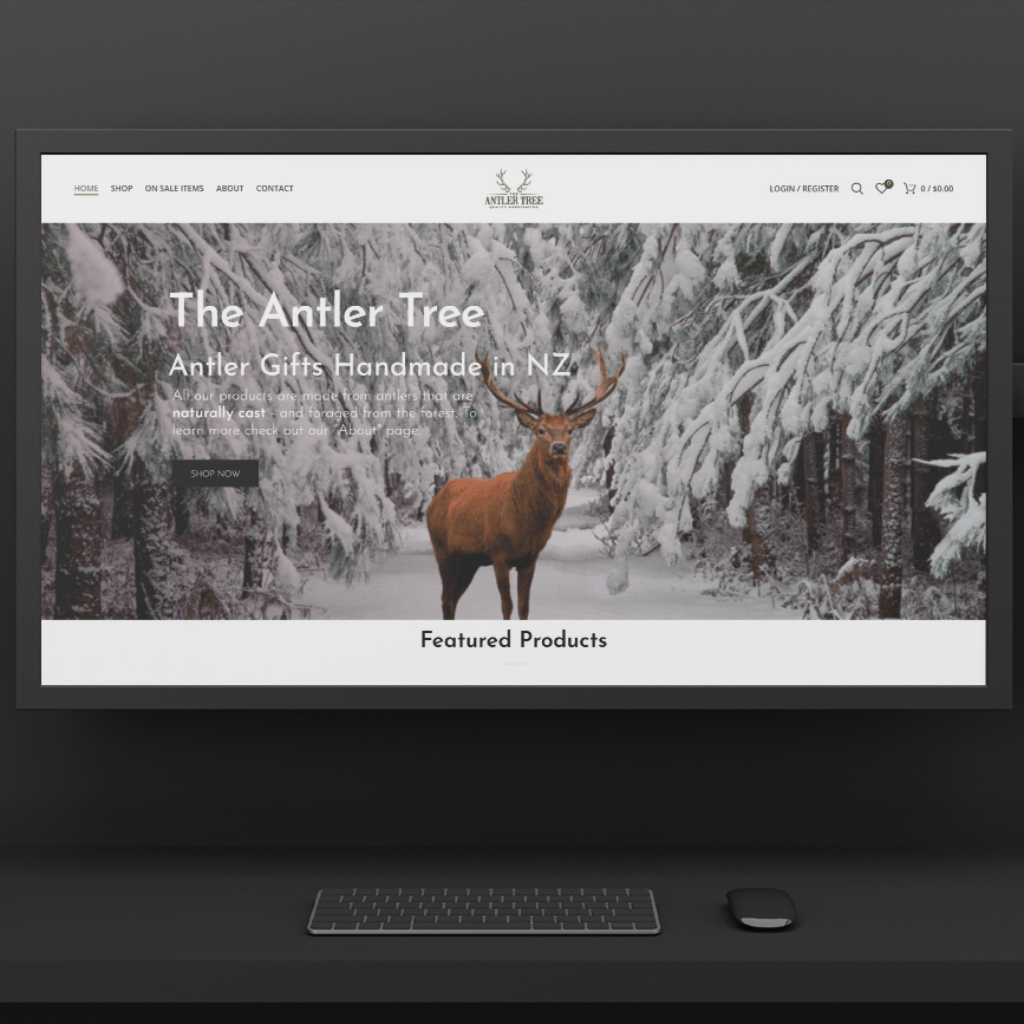 Antler Tree eCommerce Website Mockup - Kashif Pro
