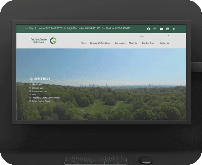 Curzon Green Solicitors Website