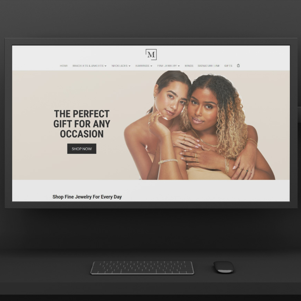 Mimano Gems eCommerce Website Delivery Mockup - Kashif Pro