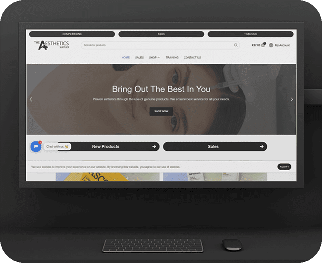 The Aesthetics Supplier website updated