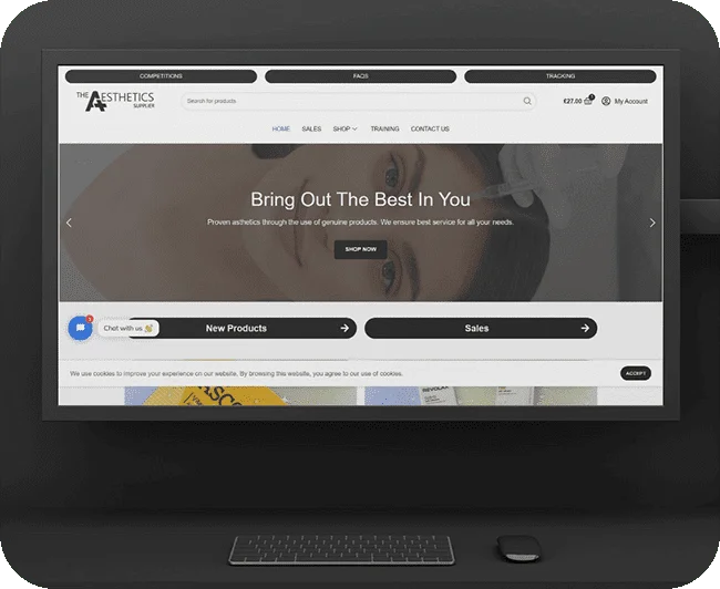 The Aesthetics Supplier website updated